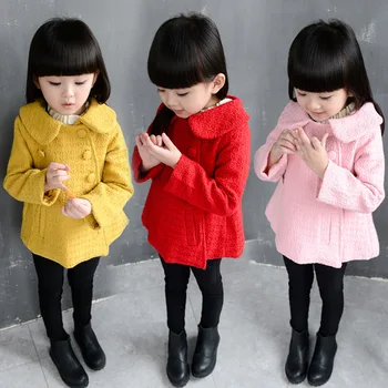 Spring Girl Wool Coat Kids Double Breasted Windbreaker Jacket Children's Clothing 3-7 Years
Spring Girl Wool Coat Kids Double Breasted Windbreaker Jacket Children's Clothing 3-7 Years