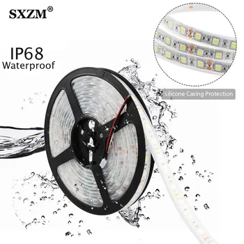 Led Strip Light SMD 5050 Flexible Roll Tape DC12V 60LEDs/m 5M/lot IP68 Waterproof Aquarium Underwater Swimming pool Decoration
Led Strip Light SMD 5050 Flexible Roll Tape DC12V 60LEDs/m 5M/lot IP68 Waterproof Aquarium Underwater Swimming pool Decoration