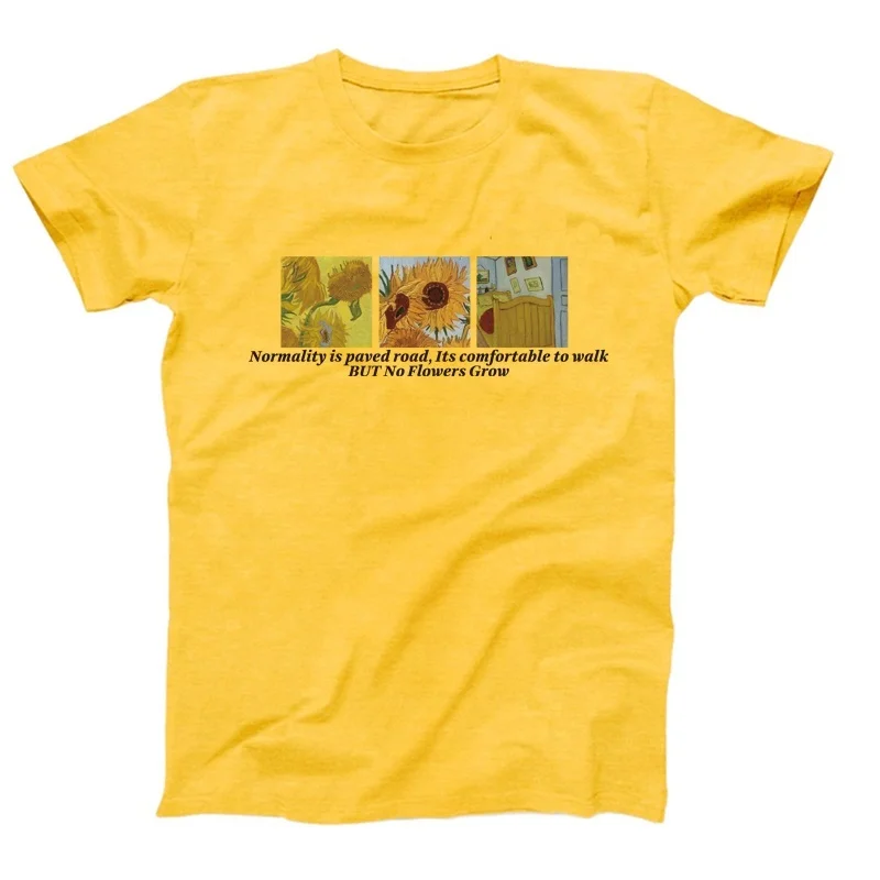 kuakuayu HJN Vincent Van Gogh The Starry Night T-Shirt Normality Is Paved Road, Its Comfortable to Walk,BUT No Flowers Grow Top
kuakuayu HJN Vincent Van Gogh The Starry Night T-Shirt Normality Is Paved Road, Its Comfortable to Walk,BUT No Flowers Grow Top