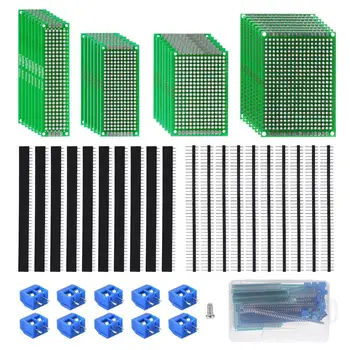 Wholesales 60pcs Double Sided PCB Board Head Connector Terminal Blocks Assortment Kit TE949
Wholesales 60pcs Double Sided PCB Board Head Connector Terminal Blocks Assortment Kit TE949