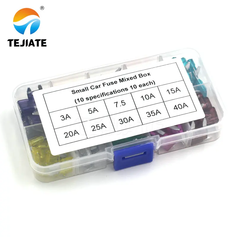 100PCS MINI Car Fuses 3A 5A 7.5A 10A 15A 25A 30A 35A 25A 40A Amp with Box Clip Assortment Auto Blade Type Fuse Set Truck
100PCS MINI Car Fuses 3A 5A 7.5A 10A 15A 25A 30A 35A 25A 40A Amp with Box Clip Assortment Auto Blade Type Fuse Set Truck