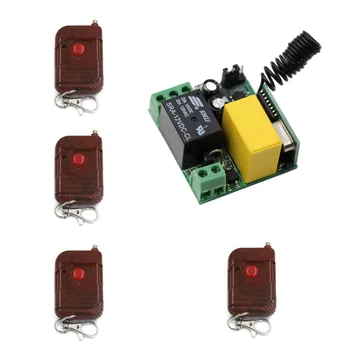 RF Wireless Remote Switch AC220V Ceiling Lights LED Lamp Bulb Remote Lighting 315Mhz 433Mhz 4*Transmitter & Receiver Mini
RF Wireless Remote Switch AC220V Ceiling Lights LED Lamp Bulb Remote Lighting 315Mhz 433Mhz 4*Transmitter & Receiver Mini
