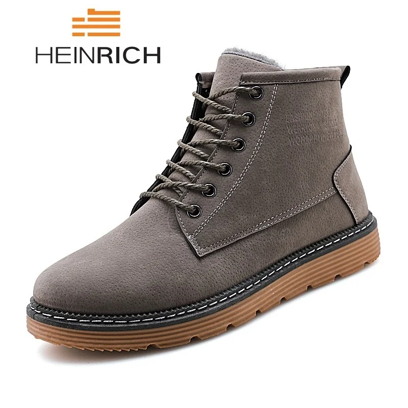 HEINRICH Winter Boots Men High Quality Leather Boots Men Warm Fur Ankle Boots Work Shoes Botas Mujer Invierno Chaussure
HEINRICH Winter Boots Men High Quality Leather Boots Men Warm Fur Ankle Boots Work Shoes Botas Mujer Invierno Chaussure