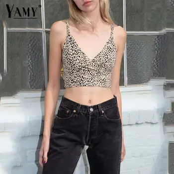 2020 Sexy Leopard crop top women clothes summer shirt tops punk streetwear female casual tank top cropped Korean fashion tops
2020 Sexy Leopard crop top women clothes summer shirt tops punk streetwear female casual tank top cropped Korean fashion tops
