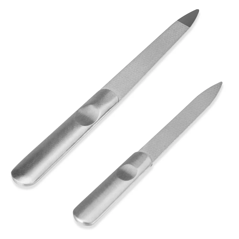 2pcs/set Nail File Stainless Steel Buffer Double Sided Metal Sanding Grinding Grits For Manicure Pedicure Buffing Nail Art Tools
2pcs/set Nail File Stainless Steel Buffer Double Sided Metal Sanding Grinding Grits For Manicure Pedicure Buffing Nail Art Tools