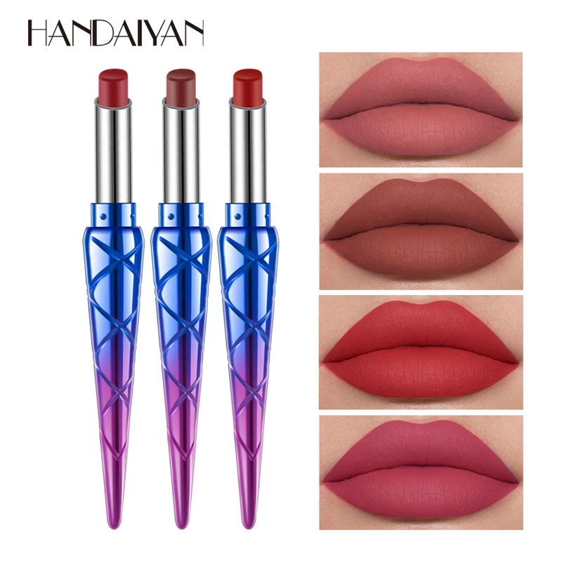 HANDAIYAN Matte Lipstick Pen Mermaid Unique Shape Design Lipstick Lip Balm Natural Vitamin E Matte Lipstick Long Lasting Color
HANDAIYAN Matte Lipstick Pen Mermaid Unique Shape Design Lipstick Lip Balm Natural Vitamin E Matte Lipstick Long Lasting Color