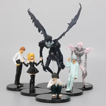 Anime 6pcs/set 6-24cm Death Note PVC Action Figures Jealous Amane Rem Misa Light Yagami Ryuk Model Dolls Toys Brinqudoes bebe
Anime 6pcs/set 6-24cm Death Note PVC Action Figures Jealous Amane Rem Misa Light Yagami Ryuk Model Dolls Toys Brinqudoes bebe