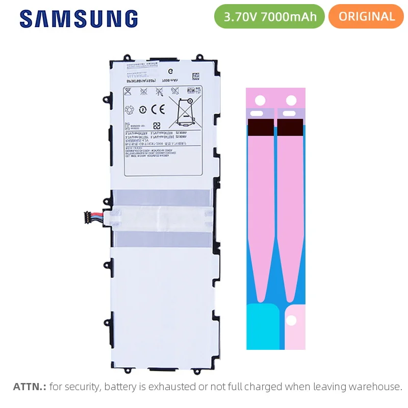 Original Battery For Samsung Galaxy Note 10.1 N8000 N8010 P5100 P5110 P7500 P7510 SP3676B1A(1S2P) 7000mAh Full Capacity | Мобильные