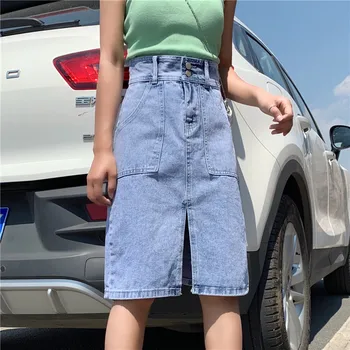S-XL 2019 spring and summer pencil Skirts Women Preppy korean chic Style pocket High Waist Skirt womens (Z5281)
S-XL 2019 spring and summer pencil Skirts Women Preppy korean chic Style pocket High Waist Skirt womens (Z5281)
