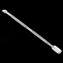 Roestvrij Staal Dode Huid Remover Dubbelzijdig Finger Cuticula Push Nail Cuticle Pusher Manicure Pedicure Care Tool(China)