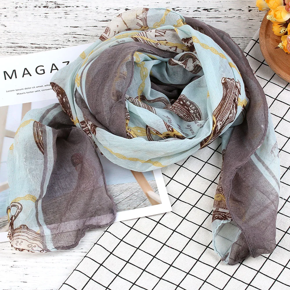 172cm*80cm Women Voile Long Scarves Clock Printed Pattern Scarf Wrap Ladies Shawl Large Voile Scarves
172cm*80cm Women Voile Long Scarves Clock Printed Pattern Scarf Wrap Ladies Shawl Large Voile Scarves