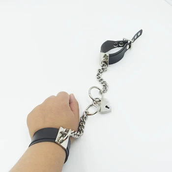 2016 New Hot Harajuku 100%Handmade Rock Punk Charm Punk leather Safe Sweet Heart Lock Cuff Bracelet Bangle wrist belt
2016 New Hot Harajuku 100%Handmade Rock Punk Charm Punk leather Safe Sweet Heart Lock Cuff Bracelet Bangle wrist belt