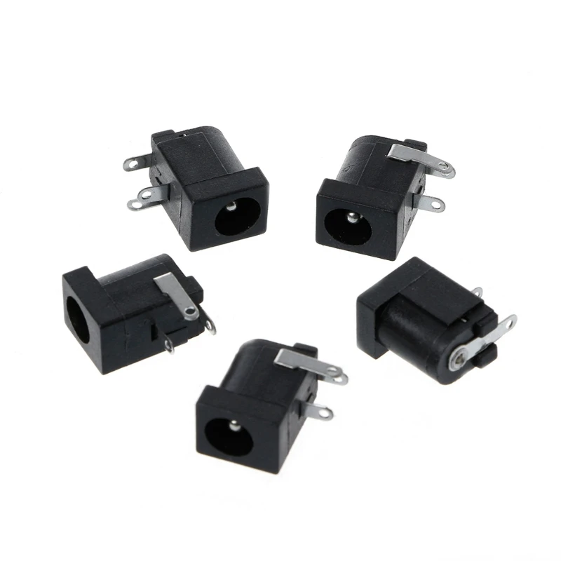 5 Pcs DC-005 Black DC Power Jack Socket Connector 5.5x2.1mm Barrel-Type PCB Mount
5 Pcs DC-005 Black DC Power Jack Socket Connector 5.5x2.1mm Barrel-Type PCB Mount