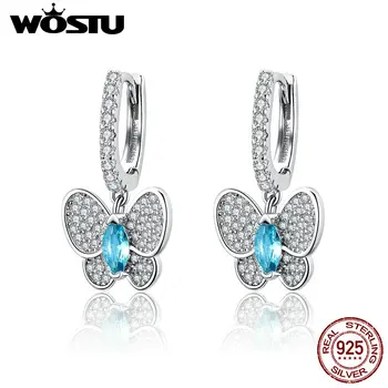 WOSTU Silver Earrings for Women 925 Sterling Silver Blue CZ Butterfly Stud Earrings Silver 925 Jewelry Bijoux Orecchini BKE513
WOSTU Silver Earrings for Women 925 Sterling Silver Blue CZ Butterfly Stud Earrings Silver 925 Jewelry Bijoux Orecchini BKE513