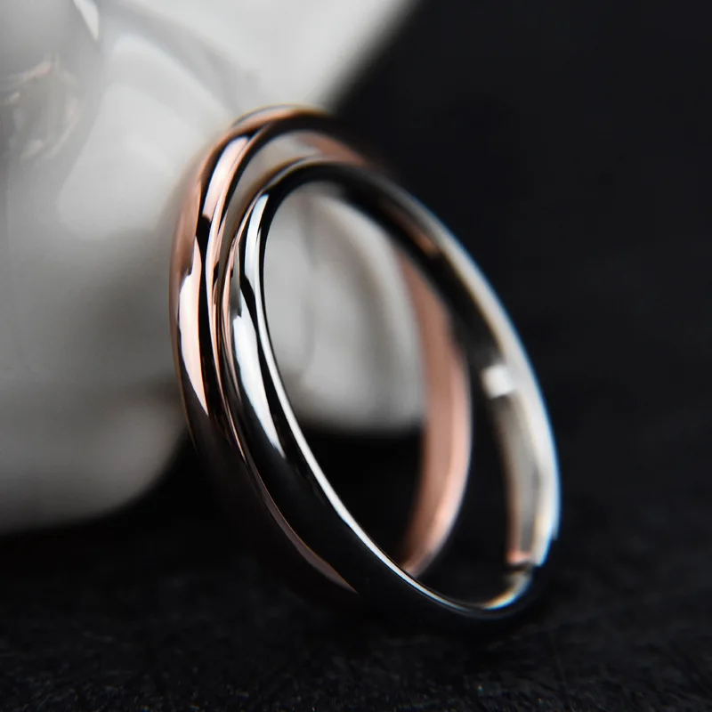 Titanium Steel Rose Gold Anti-allergy Smooth Simple Wedding Couples Rings Bijouterie for Man or Woman Gift
Titanium Steel Rose Gold Anti-allergy Smooth Simple Wedding Couples Rings Bijouterie for Man or Woman Gift