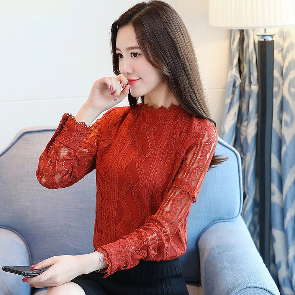 KLV 2019 Newly Womens Office Lace Striped Floral Long Sleeve T Shirt Slim Office Ladies Shirt Top Dropship 1.23
KLV 2019 Newly Womens Office Lace Striped Floral Long Sleeve T Shirt Slim Office Ladies Shirt Top Dropship 1.23