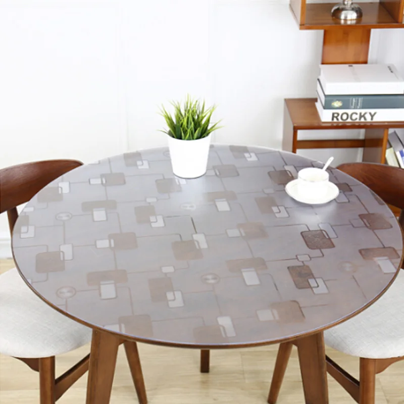 HAZY 1.5mm PVC Transparent Tablecloth Waterproof Round Table Cloth Oil Table Cover Kitchen Pattern Protect the Desktop
HAZY 1.5mm PVC Transparent Tablecloth Waterproof Round Table Cloth Oil Table Cover Kitchen Pattern Protect the Desktop