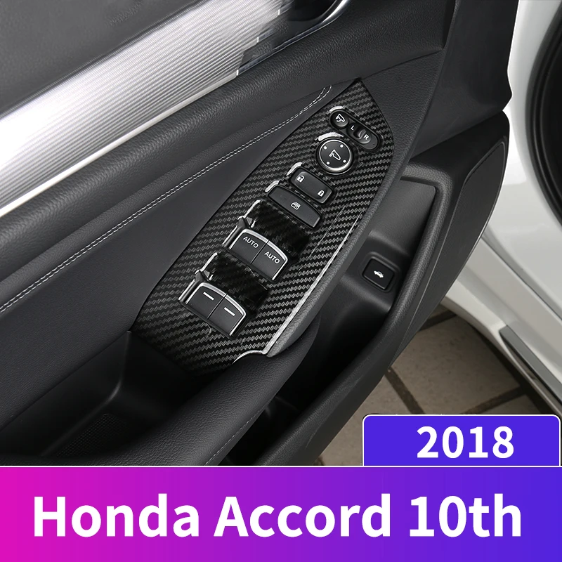Carbon fiber Car Door Armrest Panel Window Switch Lift Buttons Covers Interior Mouldings For Honda Accord 10th 2018 Accessories
Carbon fiber Car Door Armrest Panel Window Switch Lift Buttons Covers Interior Mouldings For Honda Accord 10th 2018 Accessories