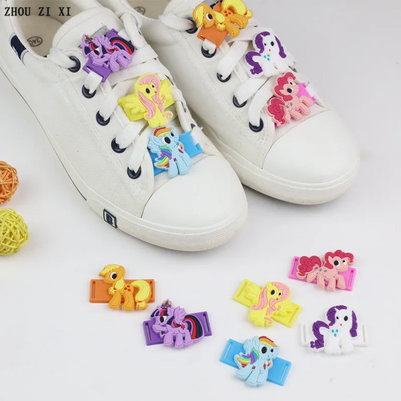6pcs/lot cute horse anime action figure PVC Shoelace buckle Children's favorite gifts Shoes accessories Toys for children
6pcs/lot cute horse anime action figure PVC Shoelace buckle Children's favorite gifts Shoes accessories Toys for children