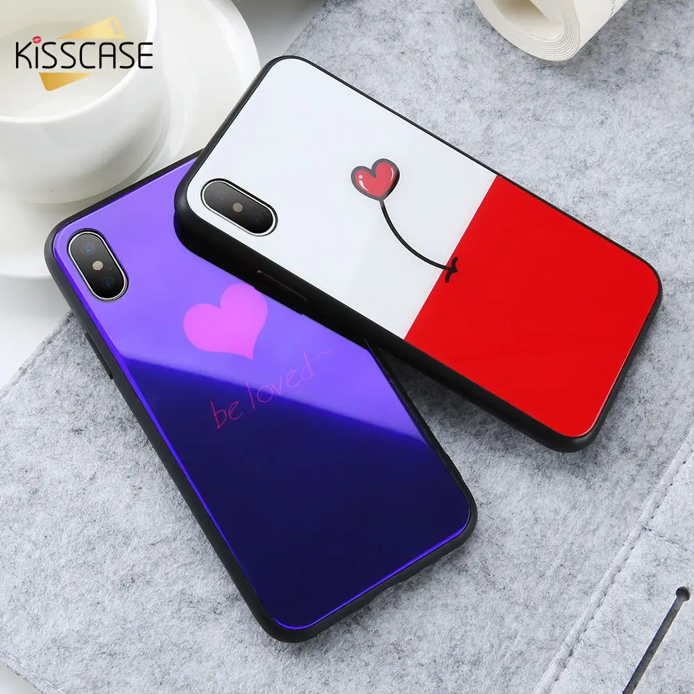 KISSCASE Tempered Glass Case For iPhone 8 8 Plus Cute Cases Mobile Phone Protective Back Cover For iPhone X 7 6 s 8 Plus Capinha
KISSCASE Tempered Glass Case For iPhone 8 8 Plus Cute Cases Mobile Phone Protective Back Cover For iPhone X 7 6 s 8 Plus Capinha