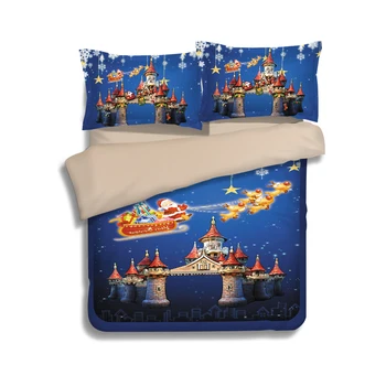 Merry Christmas bed linen 3/4 pcs santa claus printed duvet cover king queen twin size child home textile adult castle gift
Merry Christmas bed linen 3/4 pcs santa claus printed duvet cover king queen twin size child home textile adult castle gift