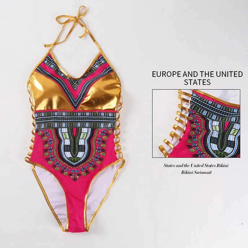 FIGOBELL Newest Sexy African Print One-Pieces Women Swimsuit Geometric Swimwear Beach Bathing Suit High Waist Maillot De Bain
FIGOBELL Newest Sexy African Print One-Pieces Women Swimsuit Geometric Swimwear Beach Bathing Suit High Waist Maillot De Bain