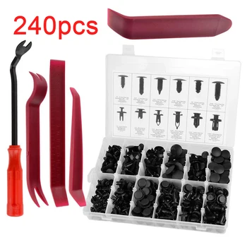 240Pcs Auto Fastener Clips Push Pin Plastic Rivet Trim Clip Panel Car Body Moulding Retainer Assortment Interior Accessories
240Pcs Auto Fastener Clips Push Pin Plastic Rivet Trim Clip Panel Car Body Moulding Retainer Assortment Interior Accessories