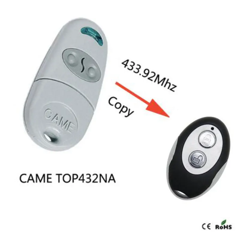 2 pcs CAME TOP 432NA 432EE 432EV Transmitter CLONE Key FOB