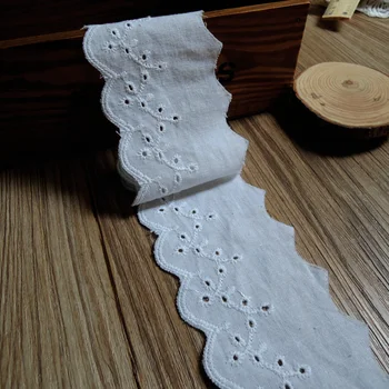 10 Yards / Pure Cotton Handmade DIY Garment Accessories, Lace Embroidery Clothing, Sewing Material Width 6.2cm YS0319
10 Yards / Pure Cotton Handmade DIY Garment Accessories, Lace Embroidery Clothing, Sewing Material Width 6.2cm YS0319