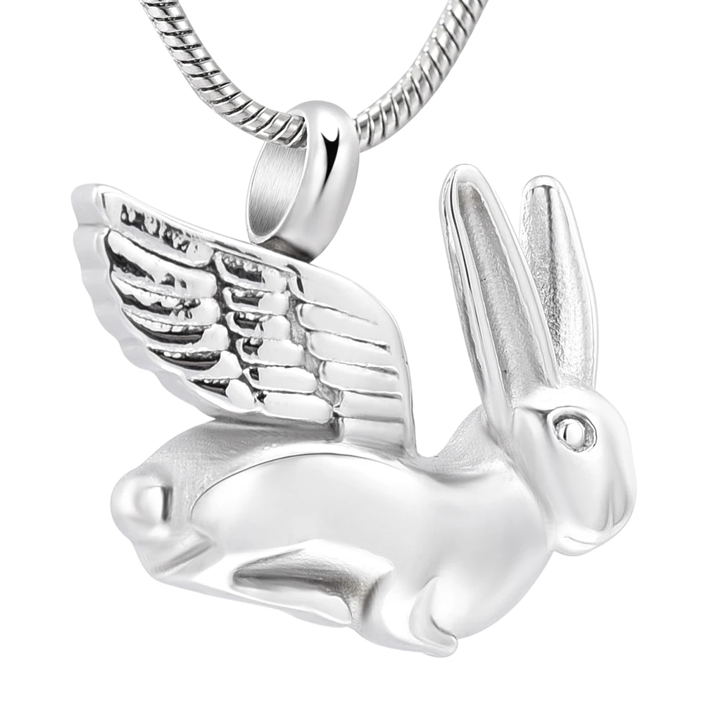 LKJ10032 Angel Rabbit Animal Cremation Pendant Funeral Casket Loss of Pet Memorial Ashes Holder Keepsake Jewelry
LKJ10032 Angel Rabbit Animal Cremation Pendant Funeral Casket Loss of Pet Memorial Ashes Holder Keepsake Jewelry