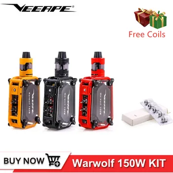 100% Original Veeape Warwolf Kit 150W Vaporizer 3500mAh Built-in battery Vape Kit with Box Mod Instant 0.025 second large output
100% Original Veeape Warwolf Kit 150W Vaporizer 3500mAh Built-in battery Vape Kit with Box Mod Instant 0.025 second large output