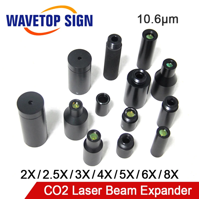 

WaveTopSign CO2 Laser Beam Expander 2X 2.5X 3X 4X 5X 6X 8X Fixed Series 10.6um USE For CO2 Laser Mark Machine