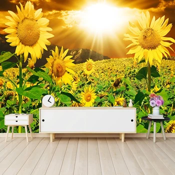 Custom 3D Photo Wallpaper Sunlight Beautiful Sun Flower Living Room Sofa Bedroom TV Background Wall Painting Non-woven Wallpaper
Custom 3D Photo Wallpaper Sunlight Beautiful Sun Flower Living Room Sofa Bedroom TV Background Wall Painting Non-woven Wallpaper
