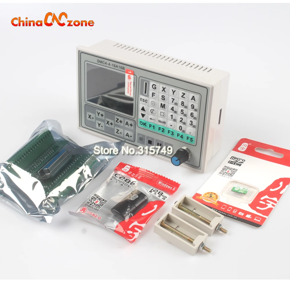Offline CNC controller 50KHZ CNC 4 Axis Breakout Board Carving Control System Engraving Machine Control SMC4-4-16A16B
Offline CNC controller 50KHZ CNC 4 Axis Breakout Board Carving Control System Engraving Machine Control SMC4-4-16A16B