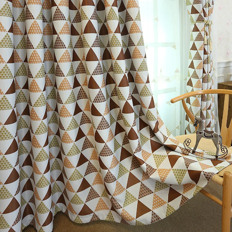 Nordic Cloth Curtain Modern Simple Geometry Shading Window Curtain Blackout Curtain for Bedroom and Living Room
Nordic Cloth Curtain Modern Simple Geometry Shading Window Curtain Blackout Curtain for Bedroom and Living Room