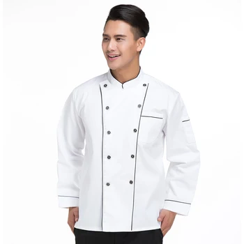 High Quality White Long-sleeve Double-breasted Restaurant Hotel Chef Jacket Cook Suit Man Woman Kitchen Work Clothes Uniform
High Quality White Long-sleeve Double-breasted Restaurant Hotel Chef Jacket Cook Suit Man Woman Kitchen Work Clothes Uniform