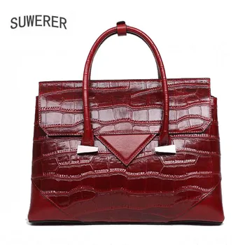 SUWERER Genuine Leather women bags for women 2020 new fashion luxury handbags women bags designer women leather handbags
SUWERER Genuine Leather women bags for women 2020 new fashion luxury handbags women bags designer women leather handbags