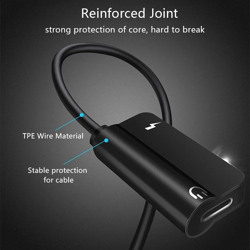 2 In 1 Convert Jack Audio Adapter Converter For Lightning Jack Converter For iPhone XR 7 8 X Double for Lightning Adapters
2 In 1 Convert Jack Audio Adapter Converter For Lightning Jack Converter For iPhone XR 7 8 X Double for Lightning Adapters