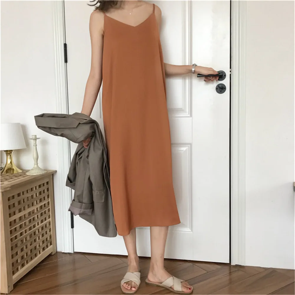 Loose Sling Women Summer Dresses Spaghetti Strap Black Maxi Casual Beach Party Long Dress V-neck Robe Femme Dress Women Clothing
Loose Sling Women Summer Dresses Spaghetti Strap Black Maxi Casual Beach Party Long Dress V-neck Robe Femme Dress Women Clothing