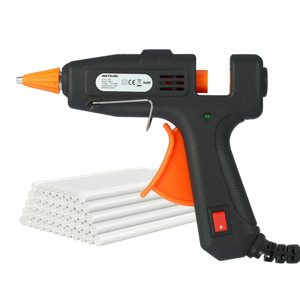 Meterk Hot Melt Glue Gun with 50pcs Glue Sticks 20W DIY Hot Glue Gun Repair Tool Repair Heat Gun Power Tools
Meterk Hot Melt Glue Gun with 50pcs Glue Sticks 20W DIY Hot Glue Gun Repair Tool Repair Heat Gun Power Tools