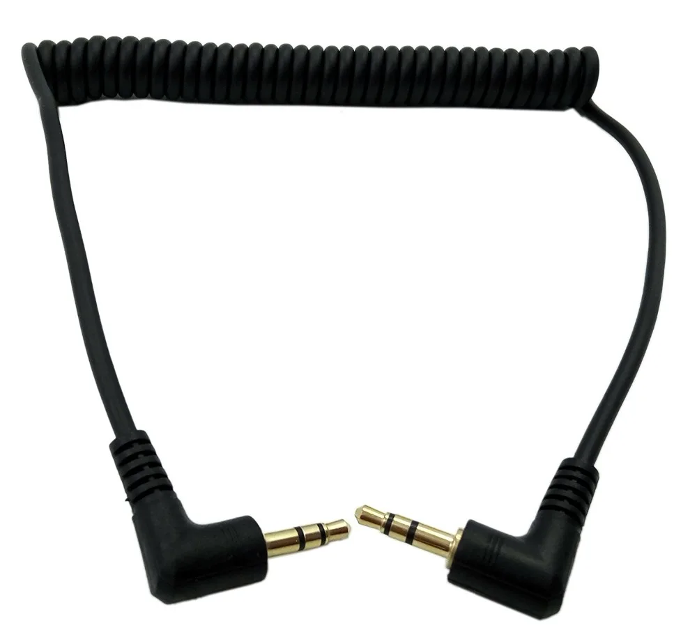 LBSC 90 Degree Right Angle 3.5mm 3 Pole Male to Male Black Coiled AUX Audio Cable 1.2m
LBSC 90 Degree Right Angle 3.5mm 3 Pole Male to Male Black Coiled AUX Audio Cable 1.2m