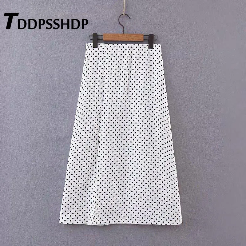 Polka Dot Printing Summer Knee-Length A Line Women Skirt 2019 New White Color Female Skirts
Polka Dot Printing Summer Knee-Length A Line Women Skirt 2019 New White Color Female Skirts
