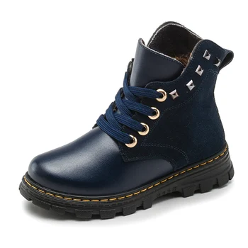Children boots high quality genuine leather boys snow boots warm plush winter shoes rivet non-slip kids boots for 2-14 years old
Children boots high quality genuine leather boys snow boots warm plush winter shoes rivet non-slip kids boots for 2-14 years old