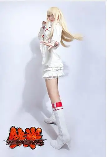 New 2017 Halloween Cosplay Costume For Women Tekken 7 Cosplay Game LiLi White Lolita Dress 
New 2017 Halloween Cosplay Costume For Women Tekken 7 Cosplay Game LiLi White Lolita Dress