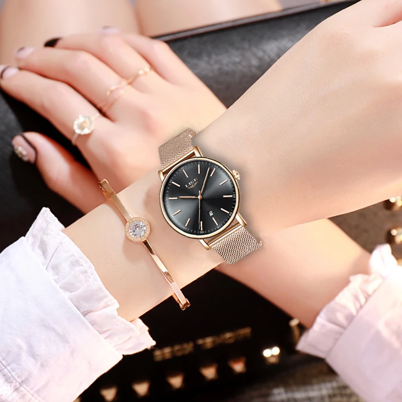 Women's Watch LIGE Top Brand Luxury Women Fashion Casual All Steel Ultra-Thin Mesh Belt Quartz Clock Relogio Feminino+Box
Women's Watch LIGE Top Brand Luxury Women Fashion Casual All Steel Ultra-Thin Mesh Belt Quartz Clock Relogio Feminino+Box