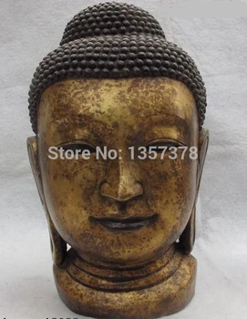 shitou 00302 China Buddhism classic Old Bronze Copper Sakyamuni head portrait Buddha statue
shitou 00302 China Buddhism classic Old Bronze Copper Sakyamuni head portrait Buddha statue