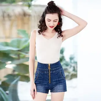 DTYNZ Womens High Waist Sexy Zipper Slim Denim Shorts S/4Xl Female Skinny Spring Plus Size Black Blue Summer Jeans Shorts S3
DTYNZ Womens High Waist Sexy Zipper Slim Denim Shorts S/4Xl Female Skinny Spring Plus Size Black Blue Summer Jeans Shorts S3