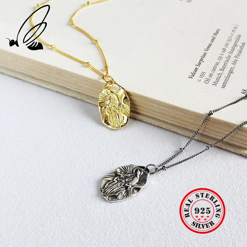 Jesus Pendant Necklace Real 925 Sterling Silver Irregularly couple Vintage Chain For Women Men Fashion Jewelry 2019 Bijoux Femme
Jesus Pendant Necklace Real 925 Sterling Silver Irregularly couple Vintage Chain For Women Men Fashion Jewelry 2019 Bijoux Femme