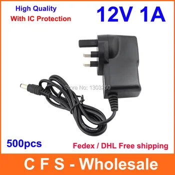 500pcs AC DC 12V 1A Power Supply Adapter with IC version Adaptor Free shipping High Quality wholesale UK Plug
500pcs AC DC 12V 1A Power Supply Adapter with IC version Adaptor Free shipping High Quality wholesale UK Plug