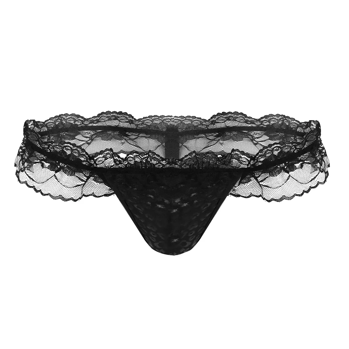 Gay Men's Sexy Panties Crossdressing Sissy Lingerie for Men Underwear Exotic Thong G-string Ruffle Lace Panties Brief Jockstraps
Gay Men's Sexy Panties Crossdressing Sissy Lingerie for Men Underwear Exotic Thong G-string Ruffle Lace Panties Brief Jockstraps